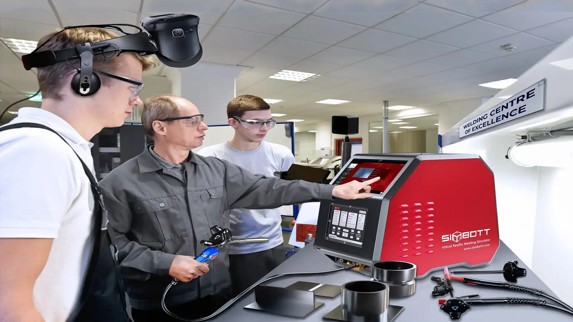 Welding simulation training vr to students